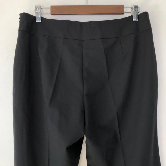 Lafayette 148 New York Black Pleated Straight Leg Side Zip Pants Size 10 NWT - Picture 9 of 12